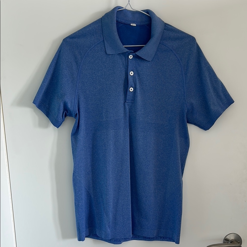 Lululemon Men's Blue Golf Polo Shirt